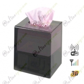 CCD 480TVL HR DVR Tissue Box Covert DVR Camera Supporting 32GB SD Card up to 64 Hours